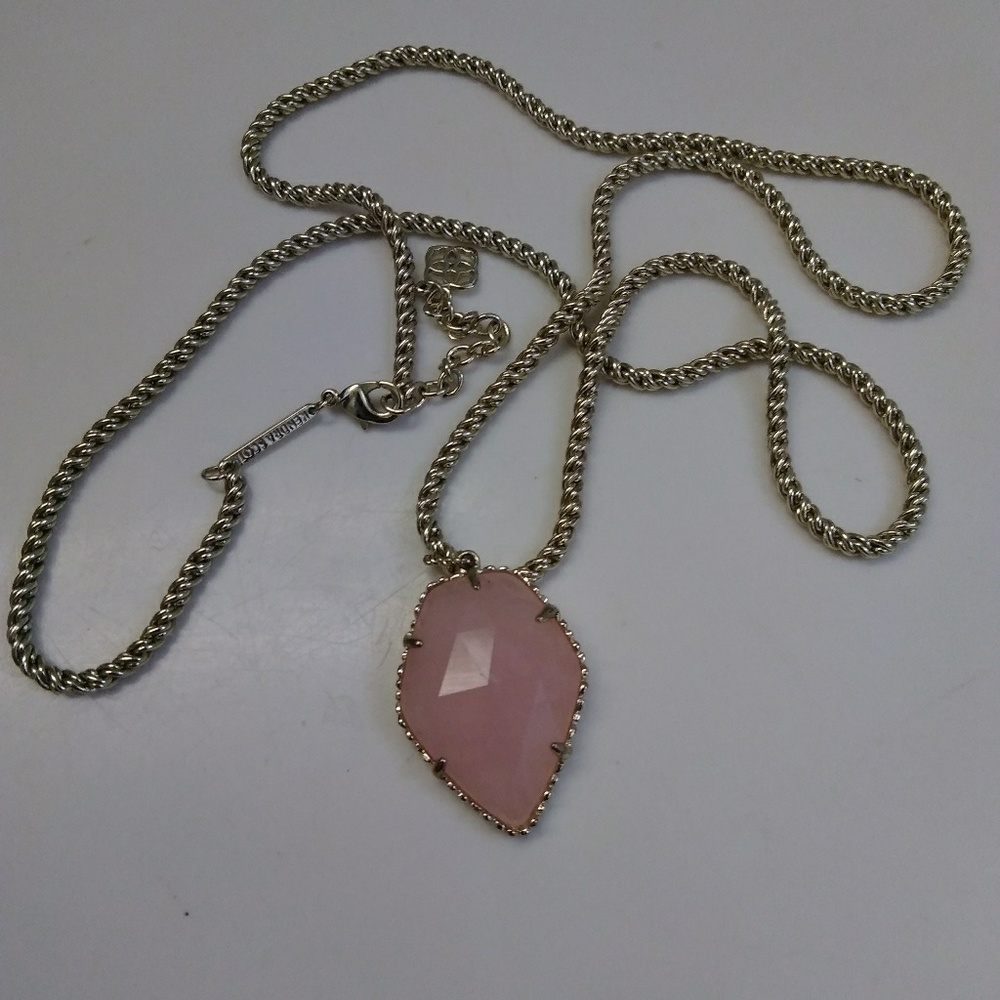 Pink and gold necklace